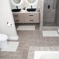 thumbnail image 2 of SussexHome Geometric Design 3 Piece Bathroom Rugs Set - Non-Slip Ultra Thin Bath Rugs for Bathroom Floor - Washable Cotton Bathroom Mats Set, 2 of 11