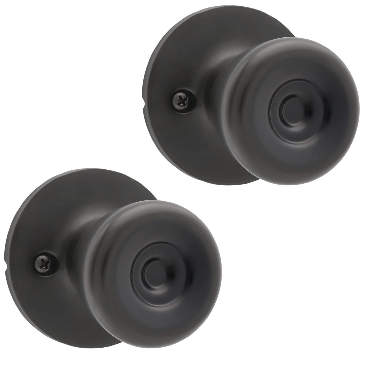 Lokhaus Passage Tulip Doorknob Matte Black Twin Size