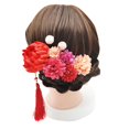 thumbnail image 2 of onlyliua Liquidación Nuevo Conjunto de Accesorios para Cabello de Kimono con Flores de Imitación Estilo Japonés, 2 of 4