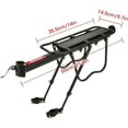 thumbnail image 4 of Portaequipajes universal para bicicletas, portaequipajes trasero para bicicletas MTB, soporte para bicicletas, aleación de aluminio ajustable, capacidad de carga 25 kg, 4 of 6