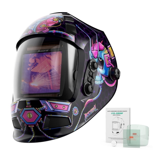 Casco de soldadura Accoral True Color Capucha de soldadura con oscurecimiento automático