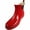 Red Gloss, variant on Norty Women’s Ankle High Rain Boots – Waterproof 6 inch Rubber Winter Spring and Garden Boots - runs a 1/2 size large