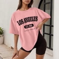 thumbnail image 2 of NJGRAE Casual Tops for Women Women’S Roll Sleeve Casual Tees Women's Casual Printed Round Neck Short Sleeved Loose T Shirt Women’S Thermal T-Shirts Xl, 2 of 4