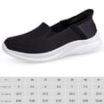 thumbnail image 2 of Zapatillas de deporte de punto para mujer zapatos casuales para caminar mocasines planos de malla zapatos de primavera y verano, 2 of 9
