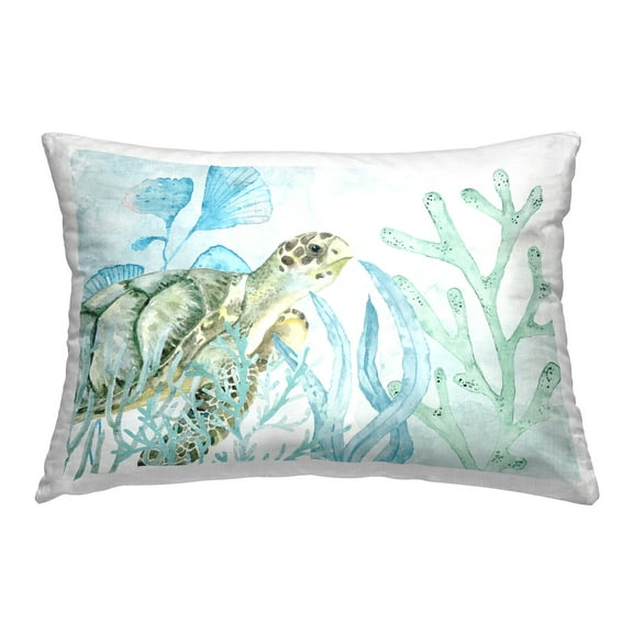 Stupell Industries In The Sea Tortoise Decorative Printed Throw Pillow Design by Kim Allen.