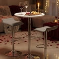 thumbnail image 3 of Set de 2 Sillas de Bar HOMEMAKE FURNITURE Color Gris Altura Ajustable Giratorio 360, 3 of 7