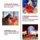 thumbnail image 3 of 6 piezas de suministros automáticos para gallinas, bebederos, vasos de plástico, dispensadores de agua para aves de corral, vasos automáticos de agua potable para pollitos, codornices, patos y pájaros, 3 of 5