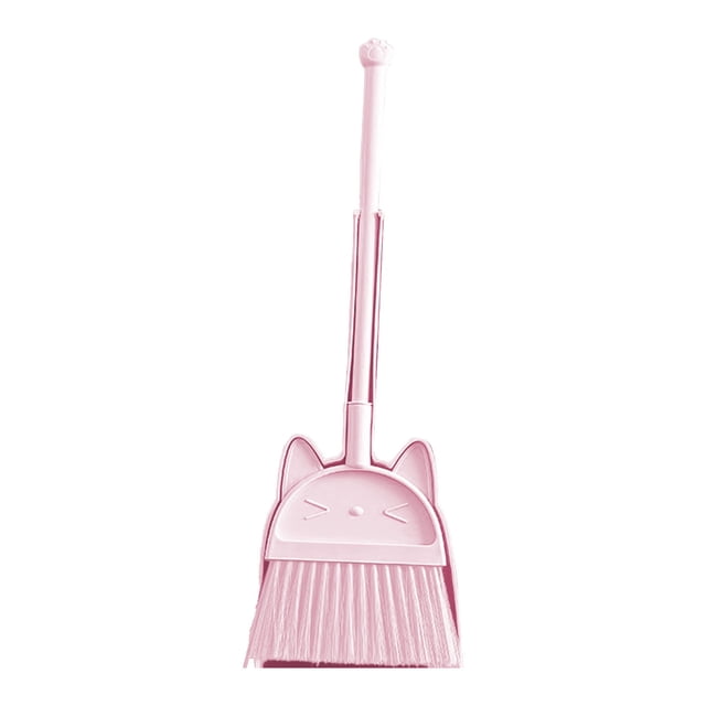 Ensemble Balai et Pelle pour Enfants Violet Outils de Nettoyage pour Maison Bureau Poignée Réglable avec Polypropylène Léger en Acier Inoxydable pour Formation aux Tâches Ménagères des Enfants Activité de Nettoyage Amusante