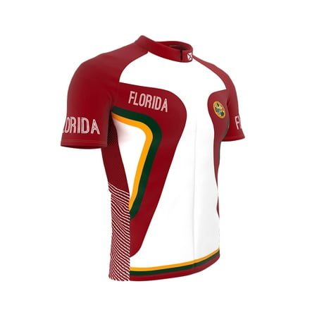 Florida Bike Short Sleeve Cycling Jersey for Men - Size XS
