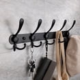 thumbnail image 3 of Stainless Steel Wall Hanging Hook - 5 Hooks Organizer, Key Holder, Wall Door Clothes Hanger Rack, Bathroom Supplies, 3 of 8