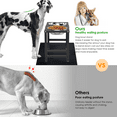 thumbnail image 7 of SHAINFUN Metal Elevated Dog Bowls, Raised Dog Bowl Stand with Mat and ???????????? Dog Bowls, 17" Tall Dog Food Feeder, 7 of 7