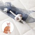 thumbnail image 2 of Cat Toy Wand Interactive Tassel Plush Cat Ball Teaser Cat Teaser Wand with Bell, 2 of 10