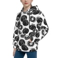 thumbnail image 2 of Goofa Hand Drawn Tomatoes Pattern Hooded Sweatshirt for Youth Trendy youth sweatshirt Casual Hoodie for Boys and Girls-Medium, 2 of 6