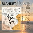 thumbnail image 6 of Bible Blanket Religious Gifts for Women I Am A Child of God 50X60 Throw Blanket Christmas Faith Gifts for Christian Women Jesus Gifts for Woman Bible Verse Throw and Blanket for Godmother, 6 of 6