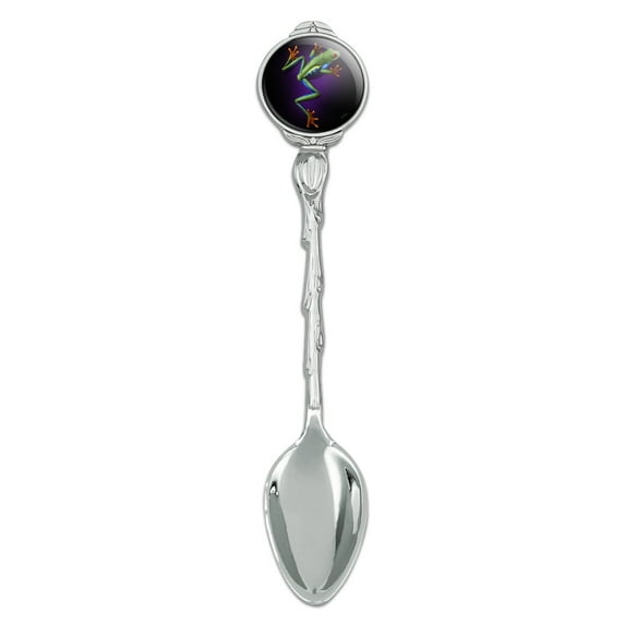 South American Tree Frog Neon Novelty Collectible Demitasse Tea Coffee Spoon