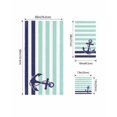 thumbnail image 4 of Anchor Aqua Towel Set of 3, Soft Microfiber Bath Towels, Hand Towel, Washcloths, Modern Navy Blue White Striped Nautical Quick-Dry Absorbent Towels for Bathroom Kitchen Hotel Beach Gym Spa, 4 of 7