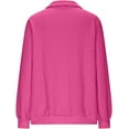 thumbnail image 4 of Aricy Womens Quarter Zip Pullover Collared Textured Casual Sweatshirt Fall Trendy Half Zip Sweater Plain Long Sleeve Tops Sweat Trendy Winter Clothes, 4 of 4