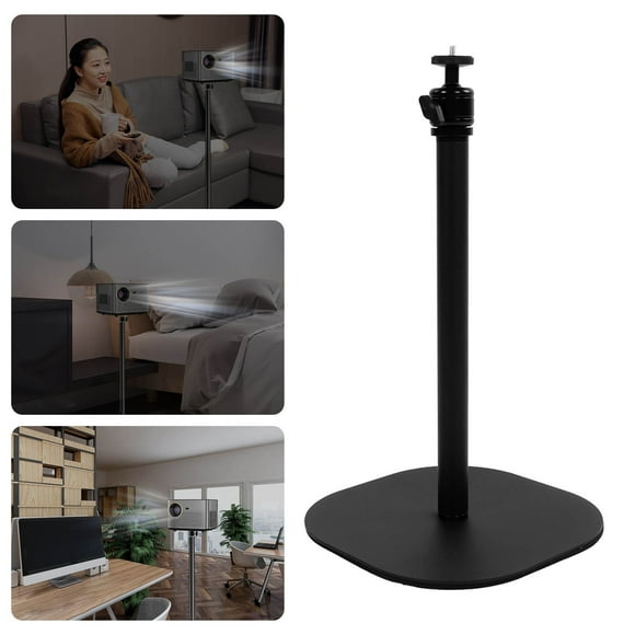 11.8in Desktop Projector Stand Mini Projector Floor Stand Alloy Steel Projector Table Stand With 1/4 Screw Port, Easy To Install, For Projector And Camera