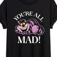 thumbnail image 3 of Alice In Wonderland - You're All Mad - Juniors Ideal Flowy Muscle T-Shirt, 3 of 5