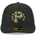 thumbnail image 2 of Men's New Era  Black Pittsburgh Pirates 2024 Armed Forces Day Low Profile 59FIFTY Fitted Hat, 2 of 6