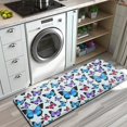 thumbnail image 3 of Lightblue Butterfly Pattern Kitchen Rug Mat,Kitchen Runner Rugs Non Skid Washable,Decorative Kitchen Floor Mats for Kitchen,Sink,Laundry,17"x47.2", 3 of 7