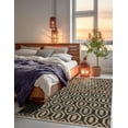 thumbnail image 3 of Unique Loom Chindi Jute Collection Area Rug (9' x 12' Rectangle Black/Navy Blue), 3 of 10