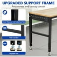 thumbnail image 4 of Royalbelle Black 48 Inch Adjustable Height Workbench, 2000 lbs Capacity, Outlets, 4 of 7