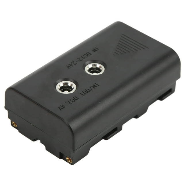 Batería Ficticia NP-F550 Con Salida del Cable de Codo CC 7.4V/3A Para NPF550 NPF570 NPF970 LED Light Monitor