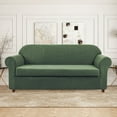 thumbnail image 2 of Dowbom Stretch Sofa Couch Cover 2 Piece Sofa Slipcover Soft Non Slip Furniture Protector, 2 of 6
