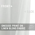 thumbnail image 3 of Vangao Linen Blended White Curtains Light Filtering Semi Sheer Curtains 2 Panels for Living Room Bedroom Grommet Drapes 52" x 63", 3 of 7