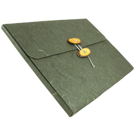 UPC: 0610074234388 | JAM Rainforest Portfolio  9×11.75x.625  Green  1/Pack  Button String