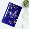 thumbnail image 2 of Allytechgroup Slim Case for Samsung Galaxy Tab S10 FE / Galaxy Tab S9 FE 10.9", TPU Back Cover Stylish Pattern Protective Shock Resistant Lightweight Case for Galaxy Tab S10 FE/ S9 FE,Blue Butterfly, 2 of 3
