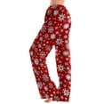 thumbnail image 5 of Riecok Womens Lounge Pants Plus Size Elastic Waist Straight Leg Pajama Bottoms Christmas Print Trendy Casual Lounge Pants Multicolor 4XL, 5 of 7