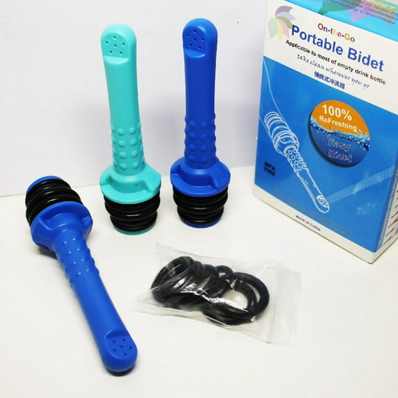 Travelwant 2Pcs/Set Backpacking Bidet - Portable Bidet for Toilet - Travel Bidets, Universal Shower Pipe for Traviling. Discreet,Ecological,Mini, Elderly,Sprayer,Personal,Handheld