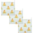 thumbnail image 7 of SKYSONIC Meadow Little Duckling Baby Muslin Washcloths Face Towel, 3 PCS Cartoon Burp Cloths Cotton Wipes Infant Wash Cloth for Newborn Boys Girls 12"x12", 7 of 7
