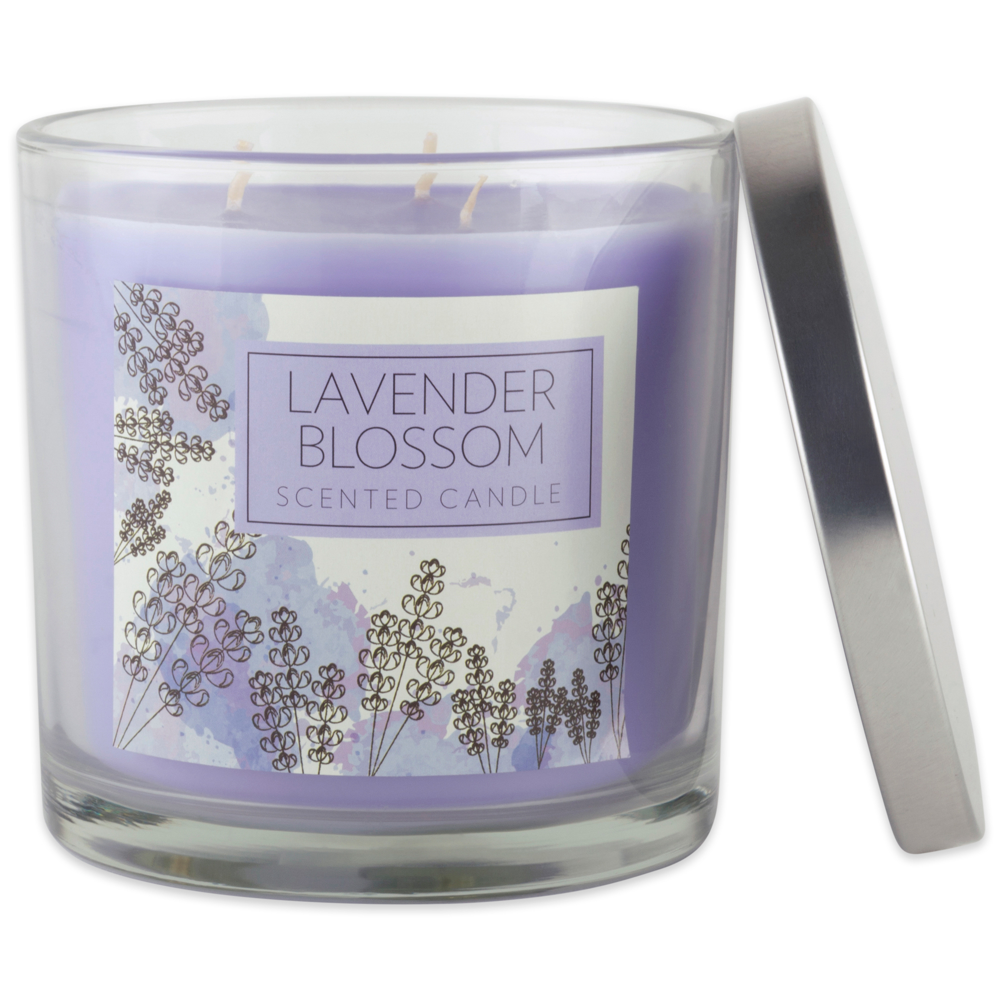 DII Lavender Blossom 3 Wick Scented Candle 