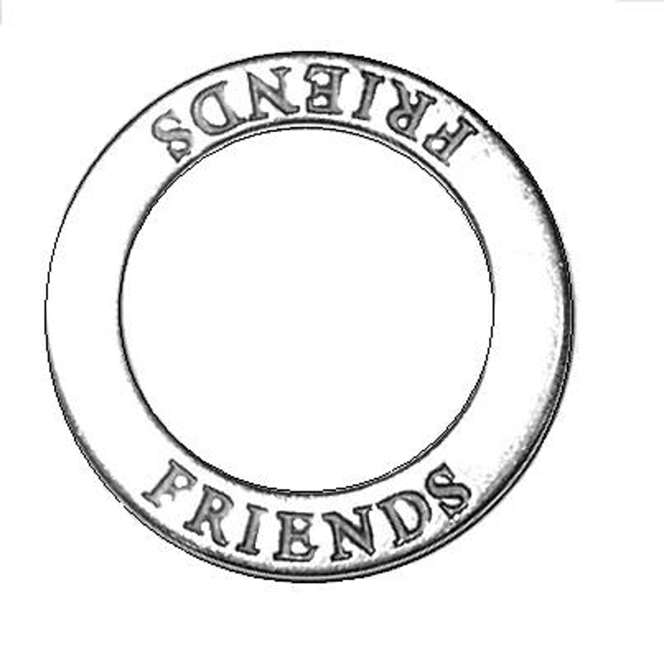 Sterling Silver Girls .8mm Box Chain Two Sided SOBRIETY Circle Shaped Affirmation Slide Pendant Necklace