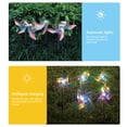 thumbnail image 4 of Paquete de dos Molino de viento solar Lámpara de tierra LED Jardín al aire libre Luz decorativa para césped Molino de viento solar giratorio Altura total 72 cm Material: PVC ANGGREK  Otros, 4 of 8
