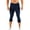 Blue, variant on Men 3/4 Compression Pants Athletic Gym Capri Leggings Running Tights Dry Fit Basketball Moisture Wicking Stretch Fit