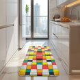 thumbnail image 4 of Rainbow Checkered Pattern Kitchen Rug Mat,Kitchen Runner Rugs Non Skid Washable,Decorative Kitchen Floor Mats for Kitchen,Sink,Laundry,17"x47.2", 4 of 7