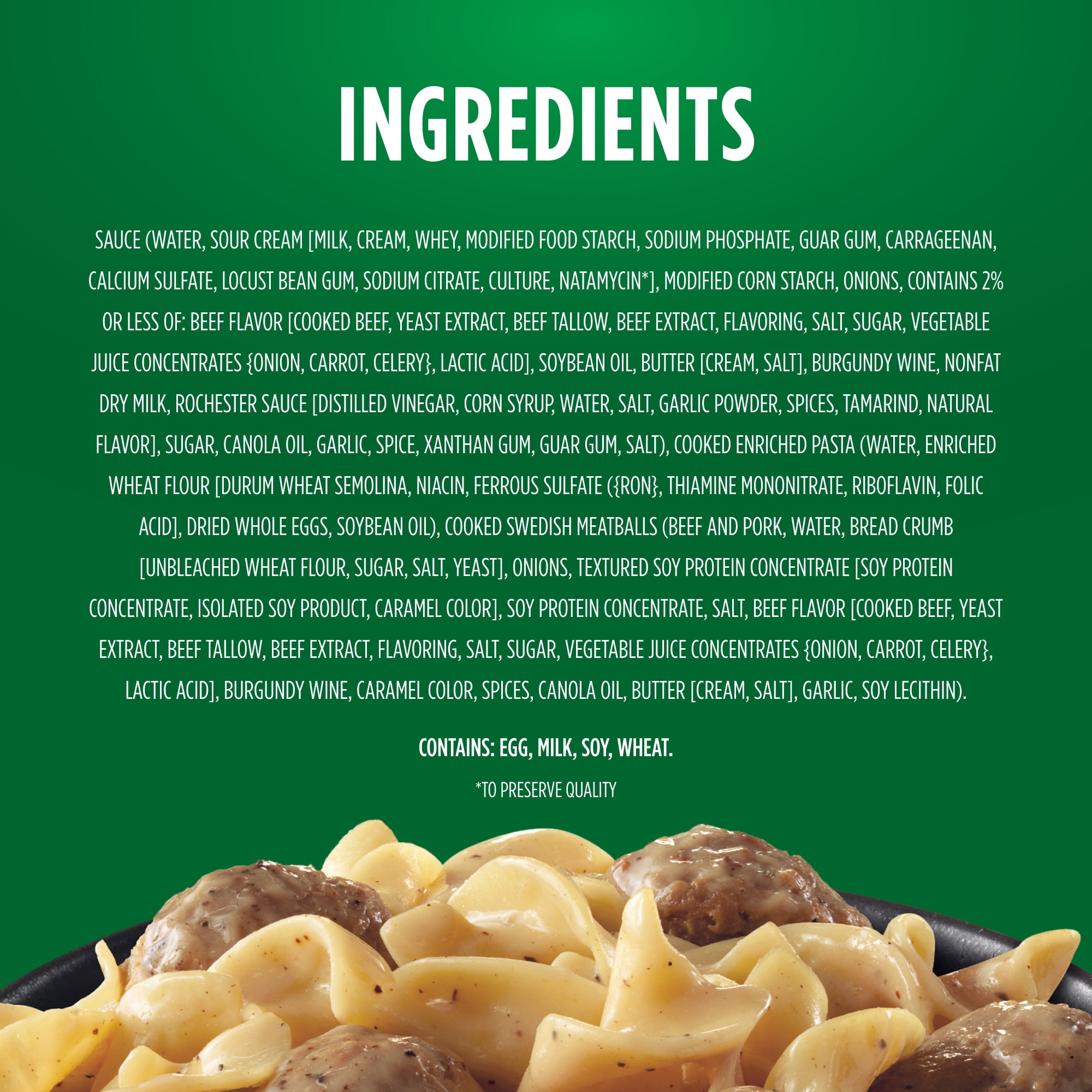 Marie Callender's Savory Swedish Meatballs, Frozen Meal, 11.5 oz. Bowl