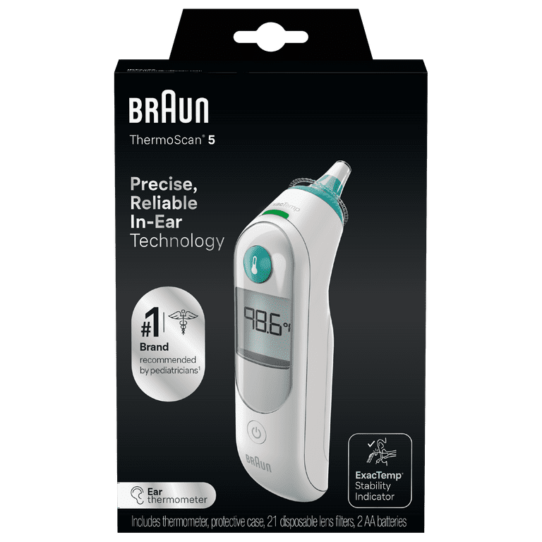 Braun ThermoScan IRT6020 Digital Ear Thermometer with ExacTemp Technology