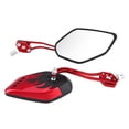 thumbnail image 4 of Rearview Mirror,1 Pair Universal Motorcycle Motorcycle Rear View Mirrors Scooter Aluminum Flame Pattern Side Rear View Mirrors for Motorcycle, 4 of 8