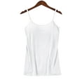 thumbnail image 2 of Puliio Womens Cotton Camisole Adjustable Camisole With Frame Bra Stretch Undershirt, 2 of 6