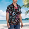 thumbnail image 3 of Susaid Paisley Print Hawaiian Shirts for Men Women,Hawaiian Summer Short-Sleeve Casual Relaxed-Fit Button-Down,XX-Large, 3 of 7