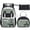 Green Black, variant on 3PCS Backpack Set - Waterproof Backpack with Lunch Bag Pencil Case, Cute Teens Bookbag for Travel Daypacks, Green Black
