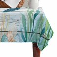 thumbnail image 4 of Coastal Turtle Table Cloth Waterproof Tablecloths, Nautical Ocean Shells Seaweeds Starfish Tablecloth Dining Table Cover for Kitchen Party Tabletop Outdoor, Rectangle Tablecloth 60x102 Inch, 4 of 9