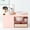 Pink, variant on Desktop Storage Organizer with 2 Drawers, White, Multi-Compartment Box for Makeup, Office Supplies and Accessories