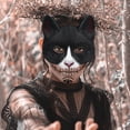 thumbnail image 5 of 1Pc Stylish Halloween Cosplay Mask Cat Face Mask Animal Cosplay Mask Photo Props, 5 of 5