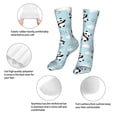 thumbnail image 3 of Xecao Cute Panda Bear Print Fashion No Heel Casual Crew Socks Cushioned Breathable for Men Women - Moisture wicking,Not easy to fade Suitable for daily, 3 of 7